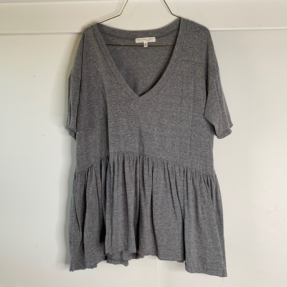 M peplum top - tags removed, never worn